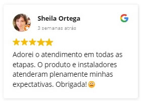 Avaliação Google Sheila Ortega para SHOW GLASS