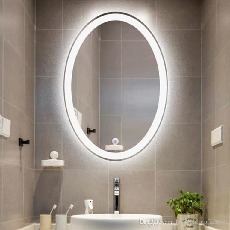 Espelho Oval Com Led
