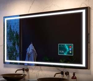 Espelho para Banheiro 20 Banheiro Espelho Inteligente Com Led Com Tela Tv Display Tablet