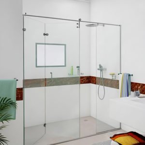 Dicas de Arquiteto: Box Blindex – Escolhendo o Ideal para Seu Banheiro 3 Box Blindex De Vidro Para O Banheiro Modelo Articulado Arty Prime Cromado Inox Polido Ou Escovado Roldana Aparente