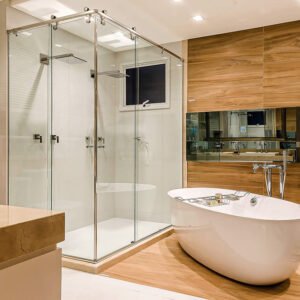 Box Blindex De Banheiro Modelo Elegance Canto Cromado