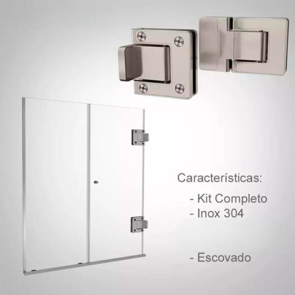 Box De Banheiro Modelo Onix Inox Polido Cromado