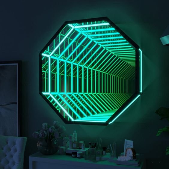 Espelho Infinito Show Glass Octagonal 4