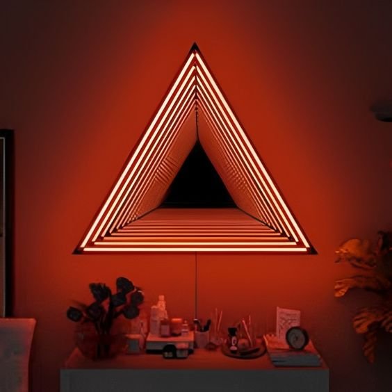 Espelho Infinito Show Glass Triangulo 14
