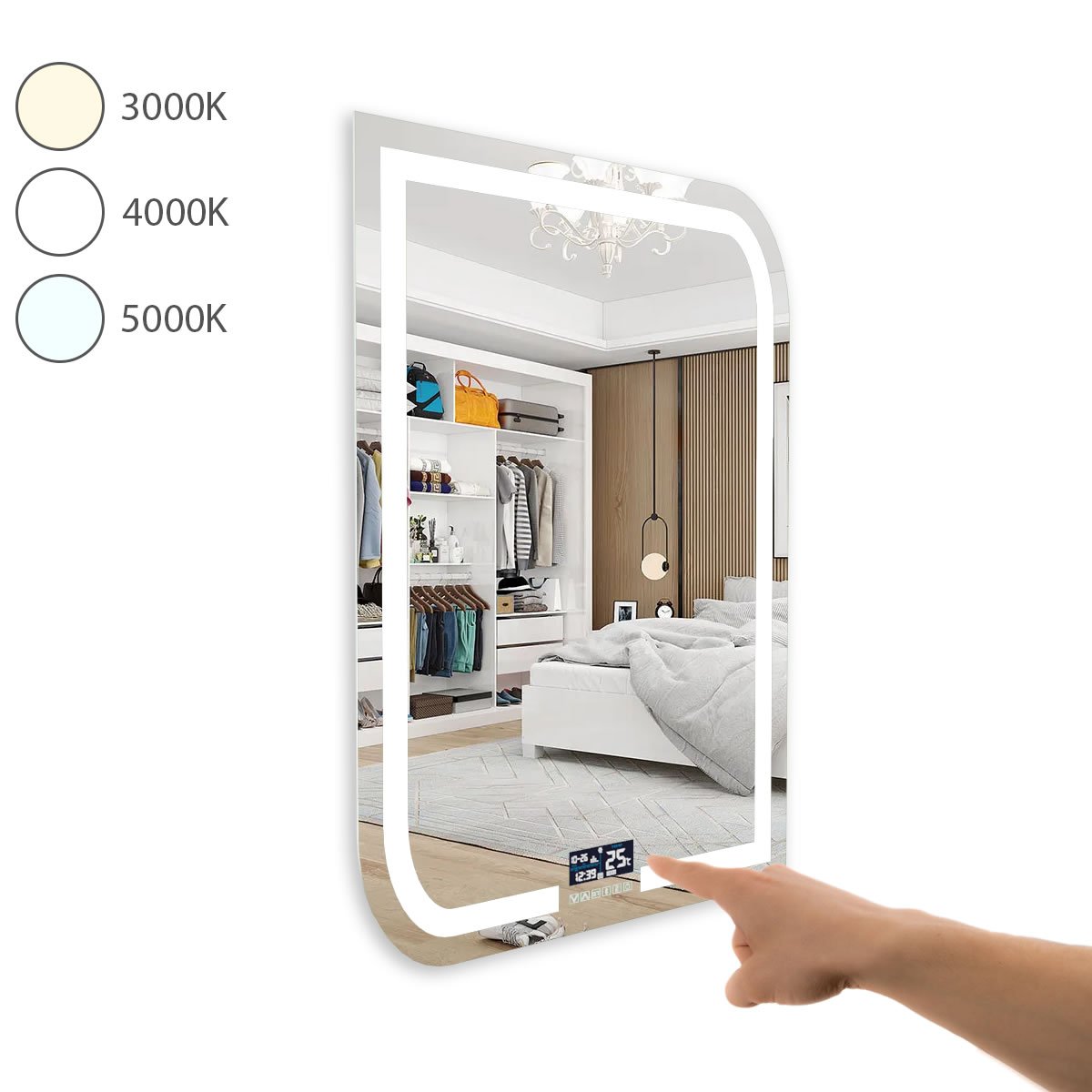 Espelhos e Box em Itaim Bibi (LP) 8 Espelho Com Led Iluminado Elegance Dimmer