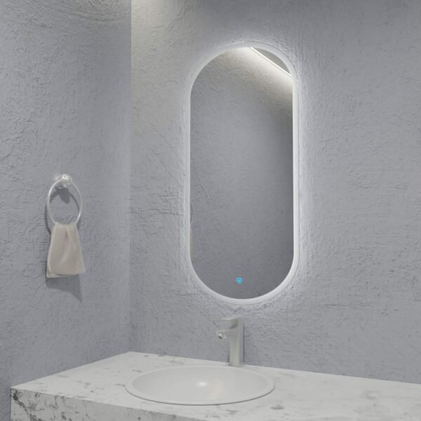 Espelho Capsula com Led e Touch 50x100 cm