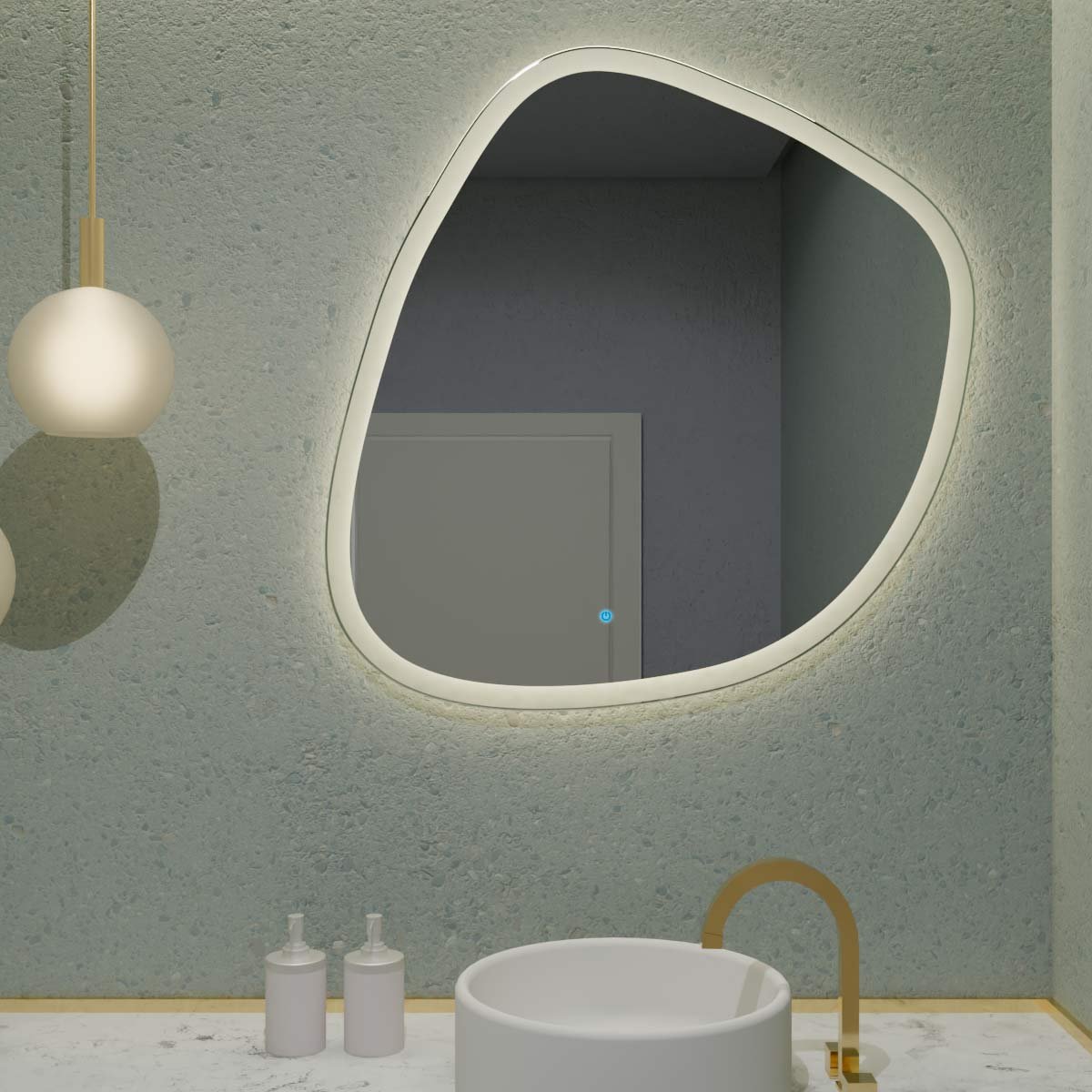 Espelho Orgânico com Led e Touch 85x90cm 4 Espelho_Organico_85X90_3000K